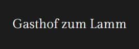 Logo Gasthof zum Lamm